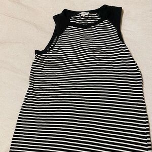 Evereve Black and White Striped Dress